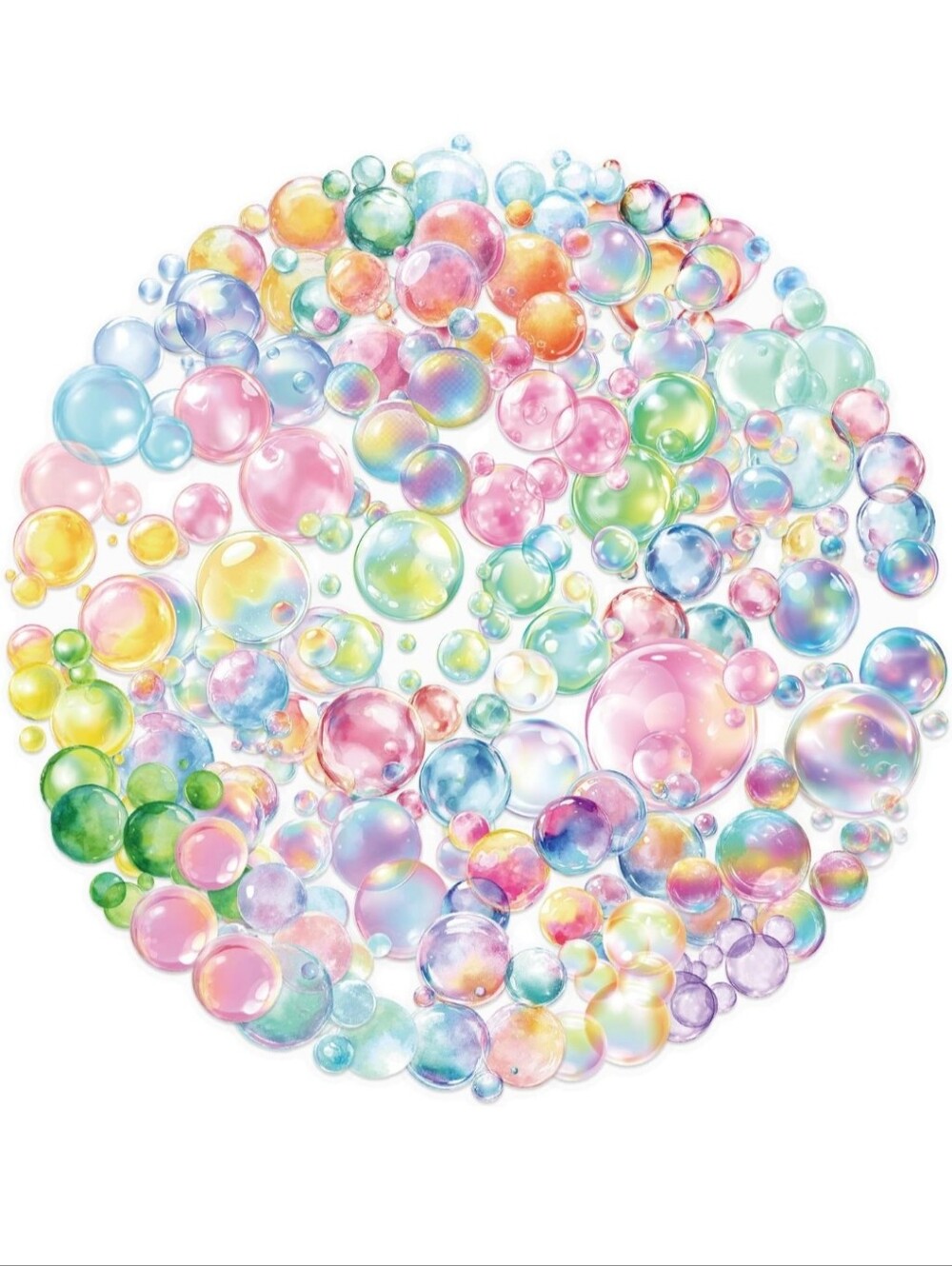 Multicolor Bubble Party Wall Decal - Home Party Supplies